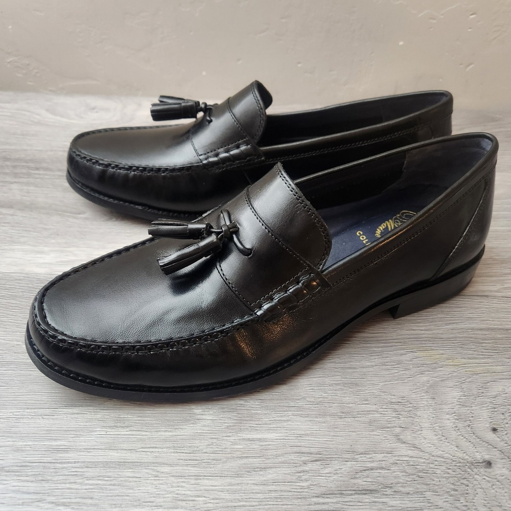 Cole Haan Pinch Classic Tassel Loafers Mens 11M Black Leather C27954